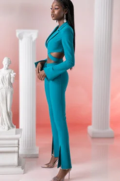 Oh Polly Women'S Clothing Sale - $65 And Under | Women'S Clothing Sale - $40 And Under^Flare Trousers in Teal