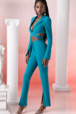 Oh Polly Women'S Clothing Sale - $65 And Under | Women'S Clothing Sale - $40 And Under^Flare Trousers in Teal