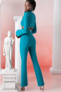 Oh Polly Women'S Clothing Sale - $65 And Under | Women'S Clothing Sale - $40 And Under^Flare Trousers in Teal