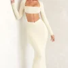 Oh Polly Women'S Clothing Sale - $65 And Under | Women'S Clothing Sale - $40 And Under^Flared Hem Maxi Skirt in Ivory