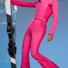 Oh Polly Coats^Fleece Lined Ski Suit in Fuchsia Pink FuchsiaPink