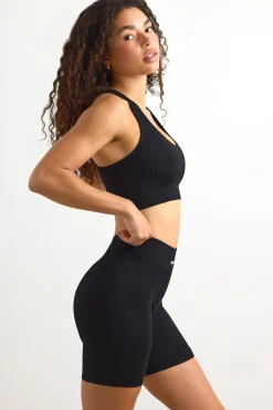 Oh Polly Women'S Clothing Sale - $65 And Under | Women'S Clothing Sale - $40 And Under^FlexiRib Biker Shorts in Black