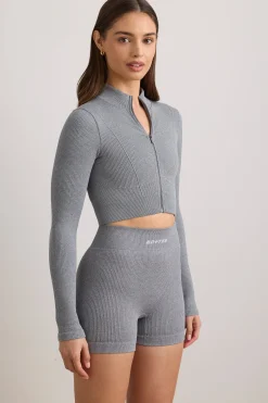 Oh Polly Women'S Clothing Sale - $65 And Under | Women'S Clothing Sale - $40 And Under^FlexiRib Cropped Jacket in Grey Melange GreyMelange