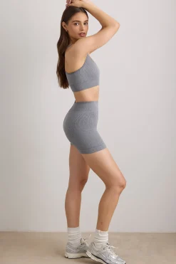 Oh Polly Women'S Clothing Sale - $65 And Under | Women'S Clothing Sale - $40 And Under^FlexiRib Mini Shorts in Grey Melange GreyMelange