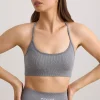 Oh Polly Women'S Clothing Sale - $65 And Under | Women'S Clothing Sale - $40 And Under^FlexiRib Scoop Neck Sports Bra in Grey Melange GreyMelange