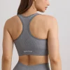 Oh Polly Women'S Clothing Sale - $65 And Under | Women'S Clothing Sale - $40 And Under^FlexiRib Wide Strap Sports Bra in Grey Melange GreyMelange