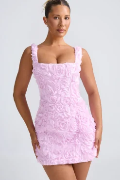 Oh Polly Wedding Guest | Party Dresses^Floral-Appliqué Corset Mini Dress in Lilac