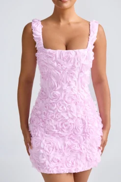 Oh Polly Wedding Guest | Party Dresses^Floral-Appliqué Corset Mini Dress in Lilac