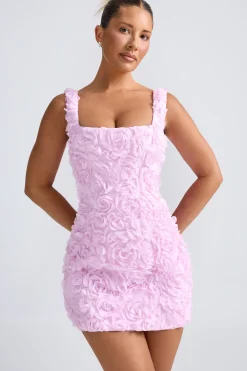 Oh Polly Wedding Guest | Party Dresses^Floral-Appliqué Corset Mini Dress in Lilac