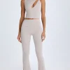 Oh Polly Fall Outfits^Foldover Flared Trousers in Taupe