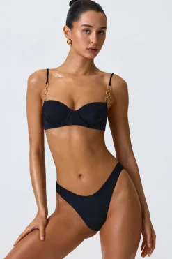 Oh Polly Bikini Sets^Full Bikini Bottoms in Black
