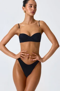 Oh Polly Bikini Sets^Full Bikini Bottoms in Black