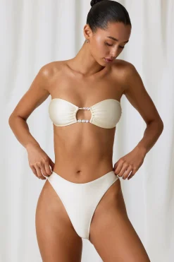 Oh Polly Bikini Sets | Bikini Bottoms^Full Bikini Bottoms in Pearl White PearlWhite