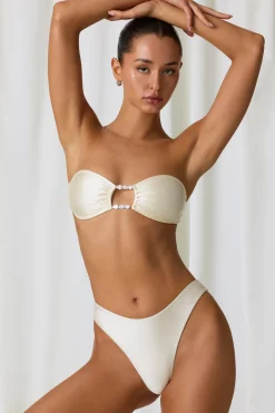 Oh Polly Bikini Sets | Bikini Bottoms^Full Bikini Bottoms in Pearl White PearlWhite