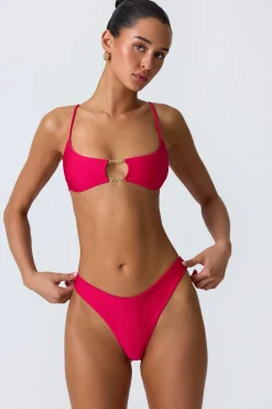 Oh Polly Bikini Sets^Full Bikini Bottoms in Raspberry Pink RaspberryPink