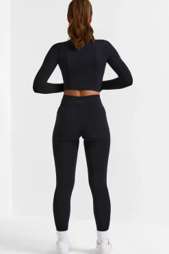 Oh Polly Matching Sets^Full Length Leggings with Pockets in Black