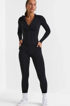 Oh Polly Matching Sets^Full Length Leggings with Pockets in Black