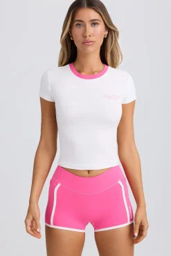 Oh Polly Matching Sets^Graphic T-Shirt in in White