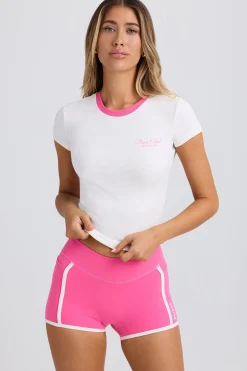 Oh Polly Matching Sets^Graphic T-Shirt in in White