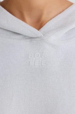 Oh Polly Sweatshirts^Graphic-Print Hoodie in Pacific Grey PacificGrey