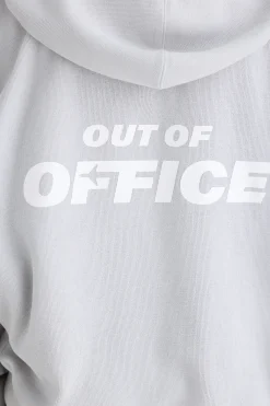 Oh Polly Sweatshirts^Graphic-Print Hoodie in Pacific Grey PacificGrey