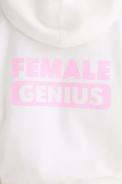 Oh Polly Sweatshirts^Graphic-Print Hoodie in White