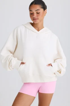 Oh Polly Sweatshirts^Graphic-Print Hoodie in White