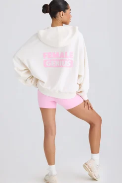 Oh Polly Sweatshirts^Graphic-Print Hoodie in White