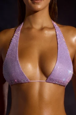 Oh Polly Women'S Clothing Sale - $65 And Under | Women'S Clothing Sale - $40 And Under^Halter Neck Bikini Top in Lilac