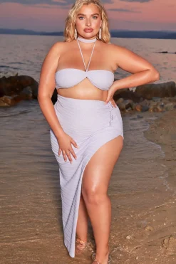 Oh Polly Women'S Clothing Sale - $40 And Under | Women'S Clothing Sale - $65 And Under^Halter Neck Crochet Crop Top in Lilac