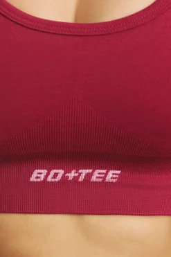 Oh Polly Matching Sets | Sports Bras^Halter Neck Define Luxe Sports Bra in Raspberry