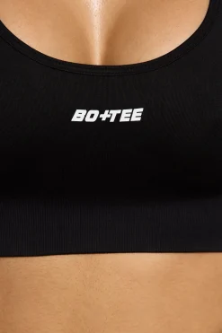 Oh Polly Sports Bras^Halter Neck Sports Bra in Black