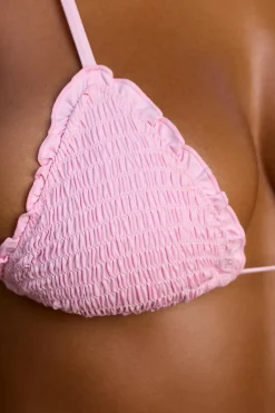 Oh Polly Women'S Clothing Sale - $65 And Under | Women'S Clothing Sale - $40 And Under^Halter Neck Triangle Bikini Top in Ballerina Pink BallerinaPink