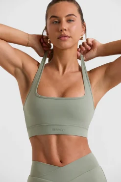 Oh Polly Matching Sets | Tops^Halterneck Crop Top in Bamboo Green BambooGreen