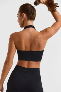 Oh Polly Matching Sets | Tops^Halterneck Crop Top in Black