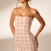 Oh Polly Party Dresses | Birthday^Hand Embellished Mini Dress in Blush