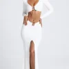 Oh Polly Skirts & Skorts | Bottoms^Hardware Detail Fishtail Maxi Skirt in White