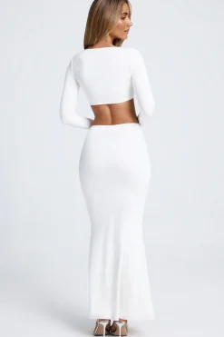 Oh Polly Skirts & Skorts | Bottoms^Hardware Detail Fishtail Maxi Skirt in White