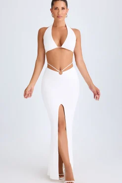Oh Polly Skirts & Skorts | Co-Ords^Hardware-Detail Mid-Rise Maxi Skirt in White