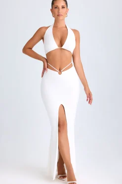 Oh Polly Skirts & Skorts | Co-Ords^Hardware-Detail Mid-Rise Maxi Skirt in White