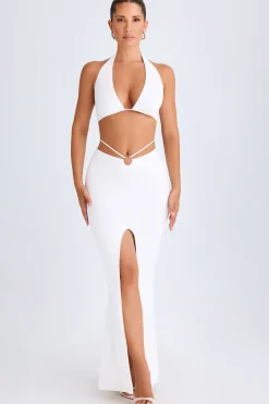 Oh Polly Skirts & Skorts | Co-Ords^Hardware-Detail Mid-Rise Maxi Skirt in White