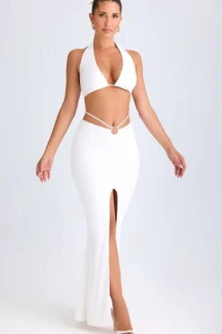 Oh Polly Skirts & Skorts | Co-Ords^Hardware-Detail Mid-Rise Maxi Skirt in White