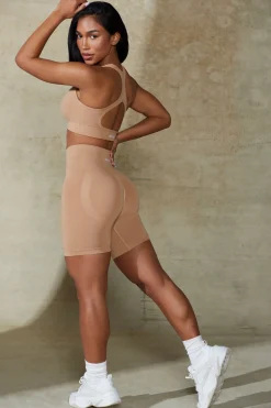 Oh Polly Women'S Clothing Sale - $65 And Under | Women'S Clothing Sale - $40 And Under^High Waist Define Luxe Biker Shorts in Warm Taupe WarmTaupe
