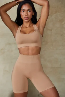 Oh Polly Women'S Clothing Sale - $65 And Under | Women'S Clothing Sale - $40 And Under^High Waist Define Luxe Biker Shorts in Warm Taupe WarmTaupe