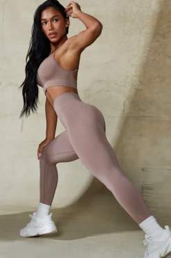 Oh Polly Matching Sets | Leggings^High Waist Define Luxe Leggings in Mocha