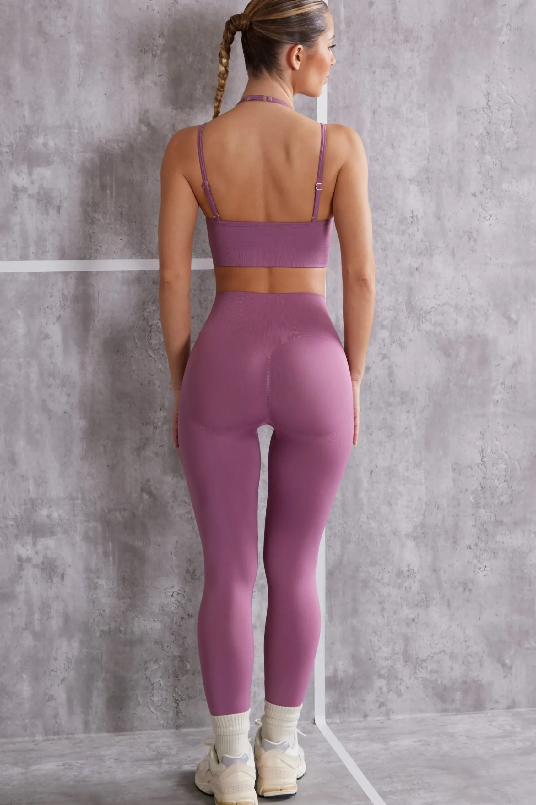 Oh Polly Matching Sets | Leggings^High Waist Seamless Leggings in Mauve