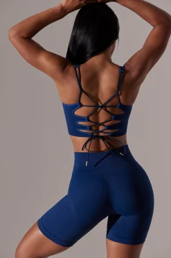 Oh Polly Matching Sets | Shorts^High Waist Super Sculpt Biker Shorts in Navy