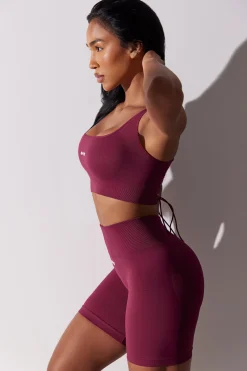 Oh Polly Matching Sets | Shorts^High Waist Super Sculpt Biker Shorts in Plum