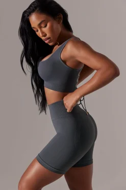 Oh Polly Matching Sets | Shorts^High Waist Super Sculpt Biker Shorts in Grey