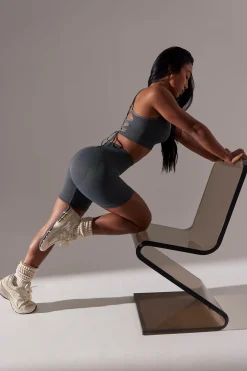Oh Polly Matching Sets | Shorts^High Waist Super Sculpt Biker Shorts in Grey
